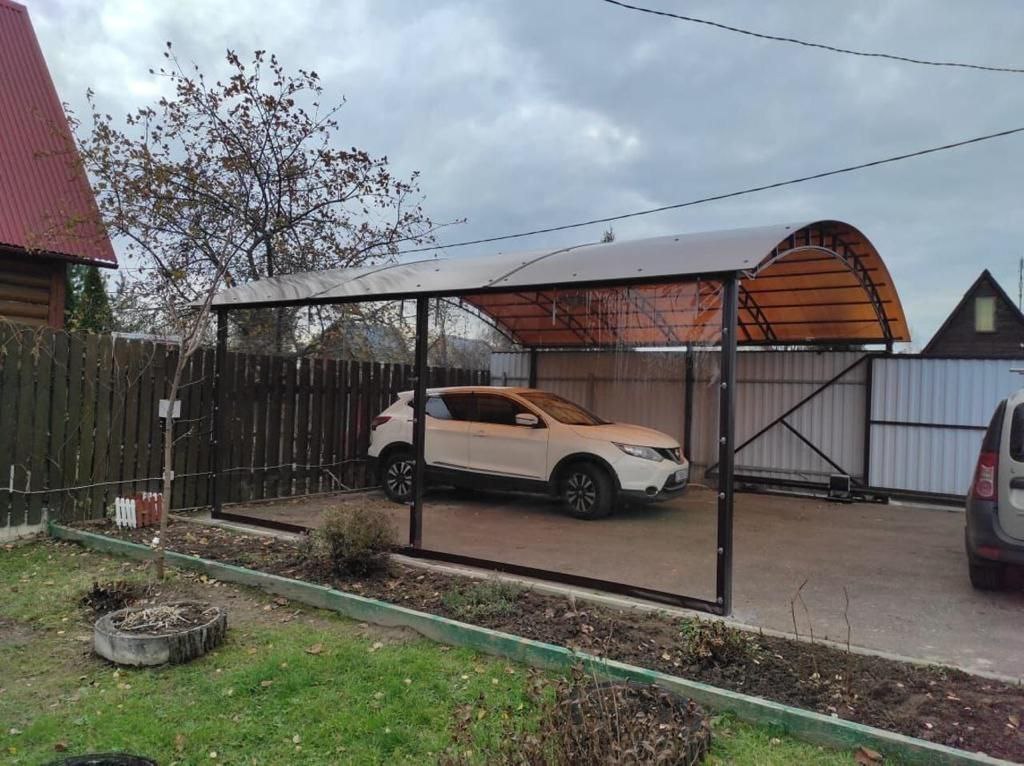 Прозрачные шторы ПВХ для навеса под автомобиль в Железногорске